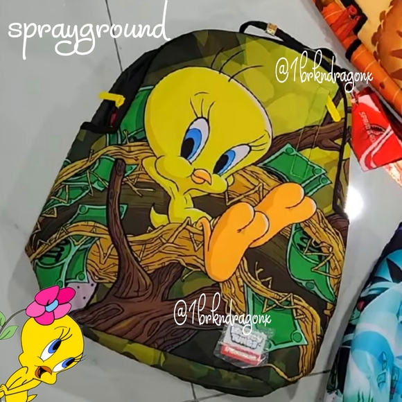 Sprayground its! Tweety Backpack Tweety Bird Limited Edition Brand New Flawless - Picture 7 of 10